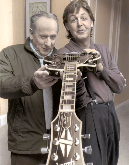 Les Paul and Paul McCartney
