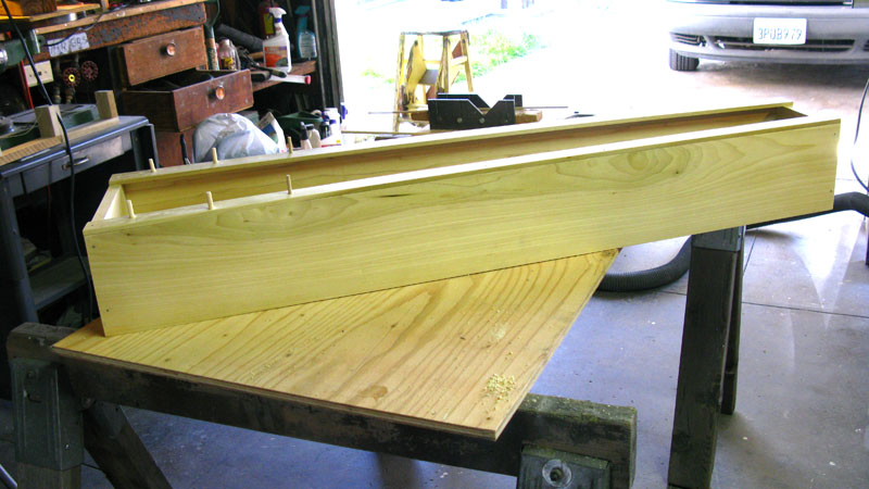 Wooden frame for the stone marimba